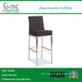 SOF8003 Outdoor Furniture Hot Sales Modern PE Rattan, Stainless Steel Frame Bar Chair Garden Furniture